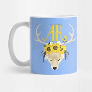 Summer Sunflower Hart Mug